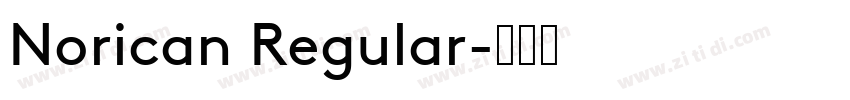 Norican Regular字体转换